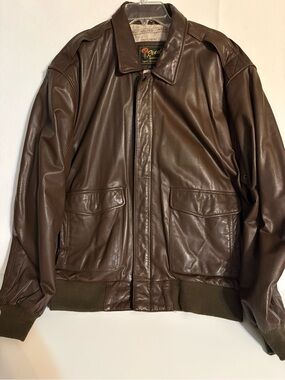 Reed Men's Brown Leather Bomber Jacket